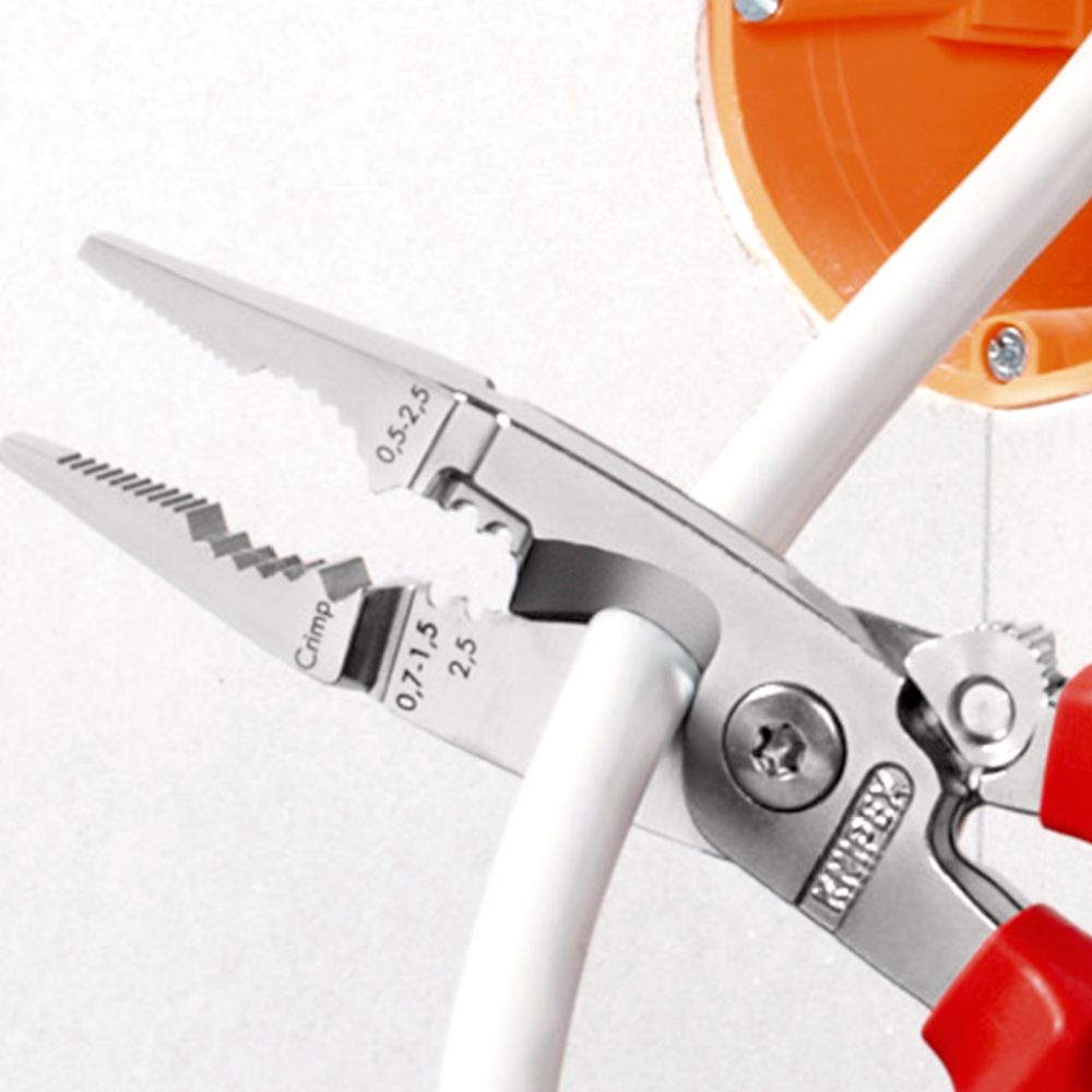 Knipex® 13 96 200 T VDE monitoimikärkipihdit putoamissuojattu 200 mm