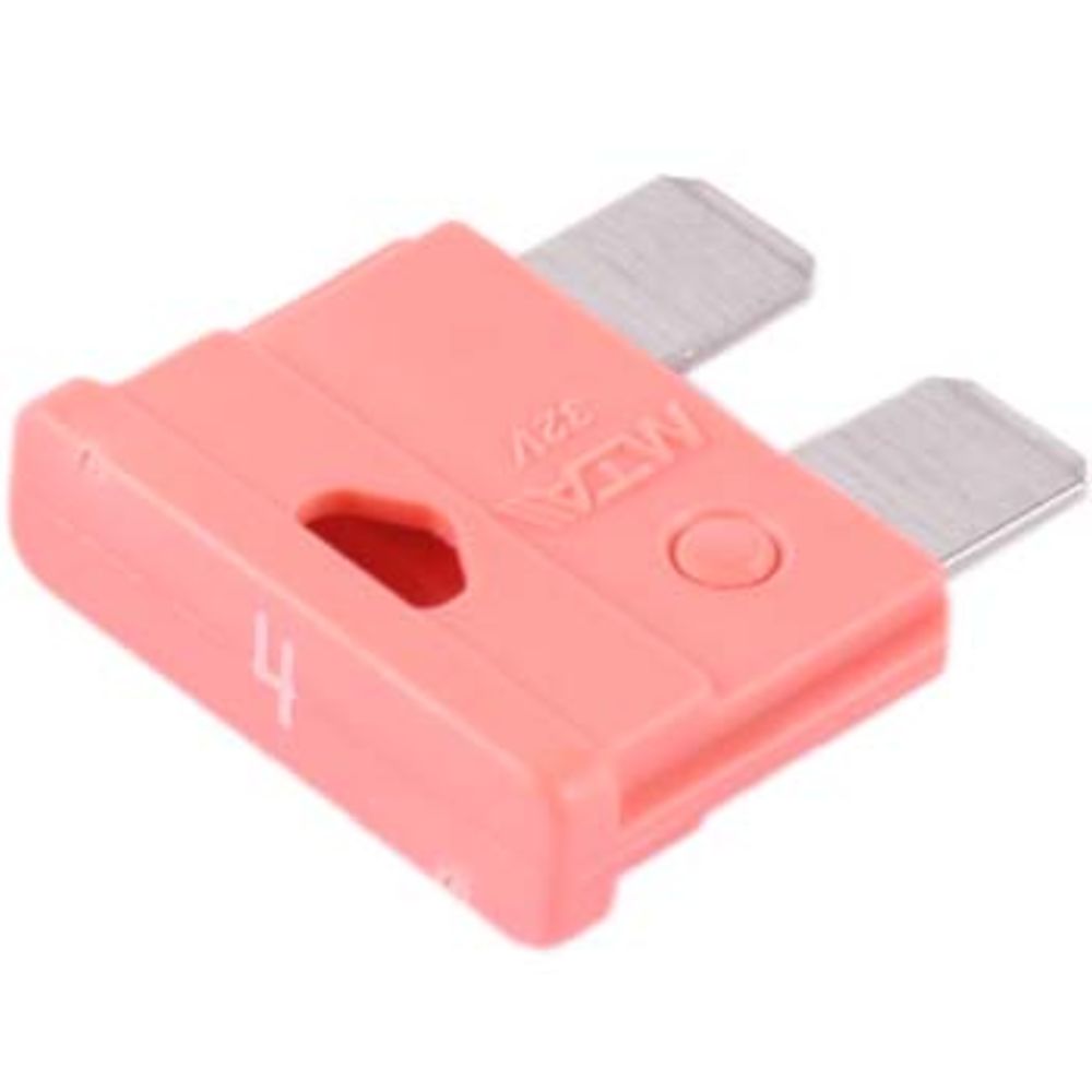 Säkringssats 4 A rosa 5 st.