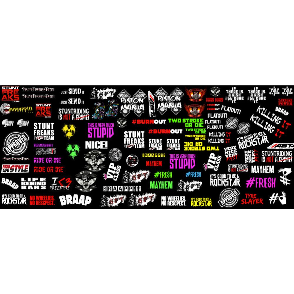 Stunt Freaks Team Uber Sticker Box 100kpl