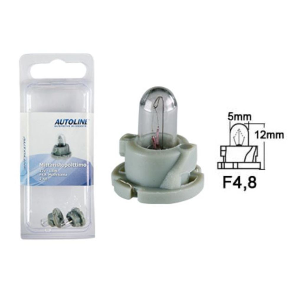 HRQ F4.8-polttimopari 12V/1,8W