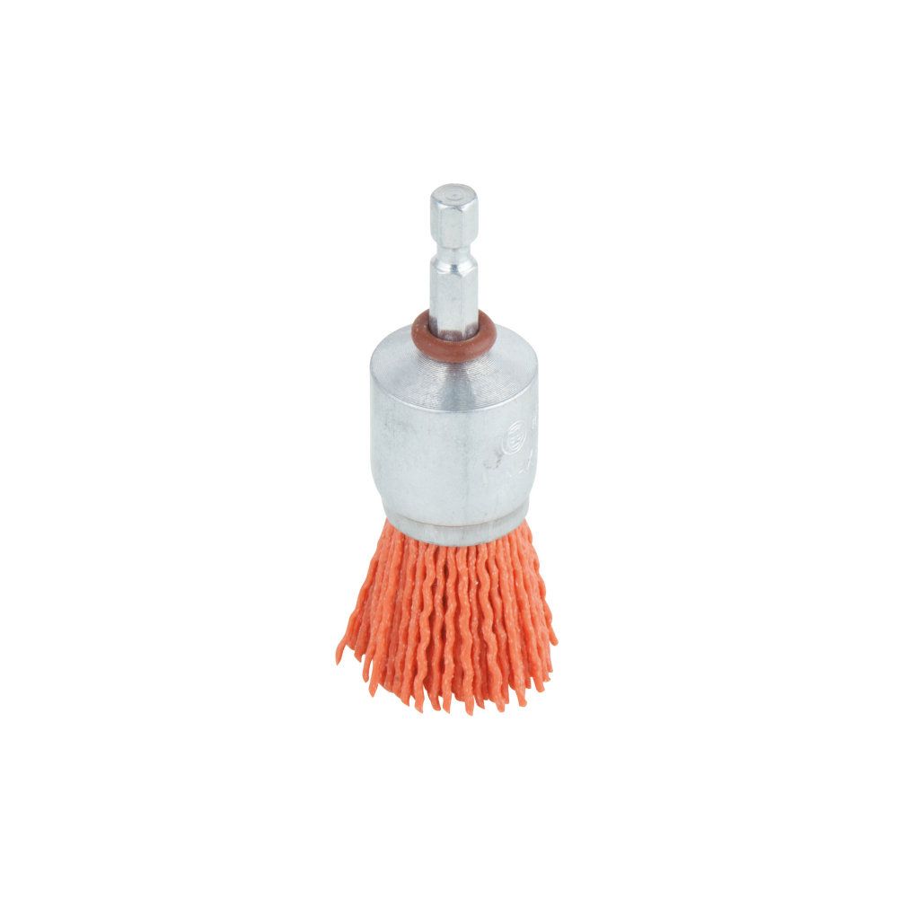Wolfcraft® ändborste av nylon med sexkantshuvud hård 25 mm
