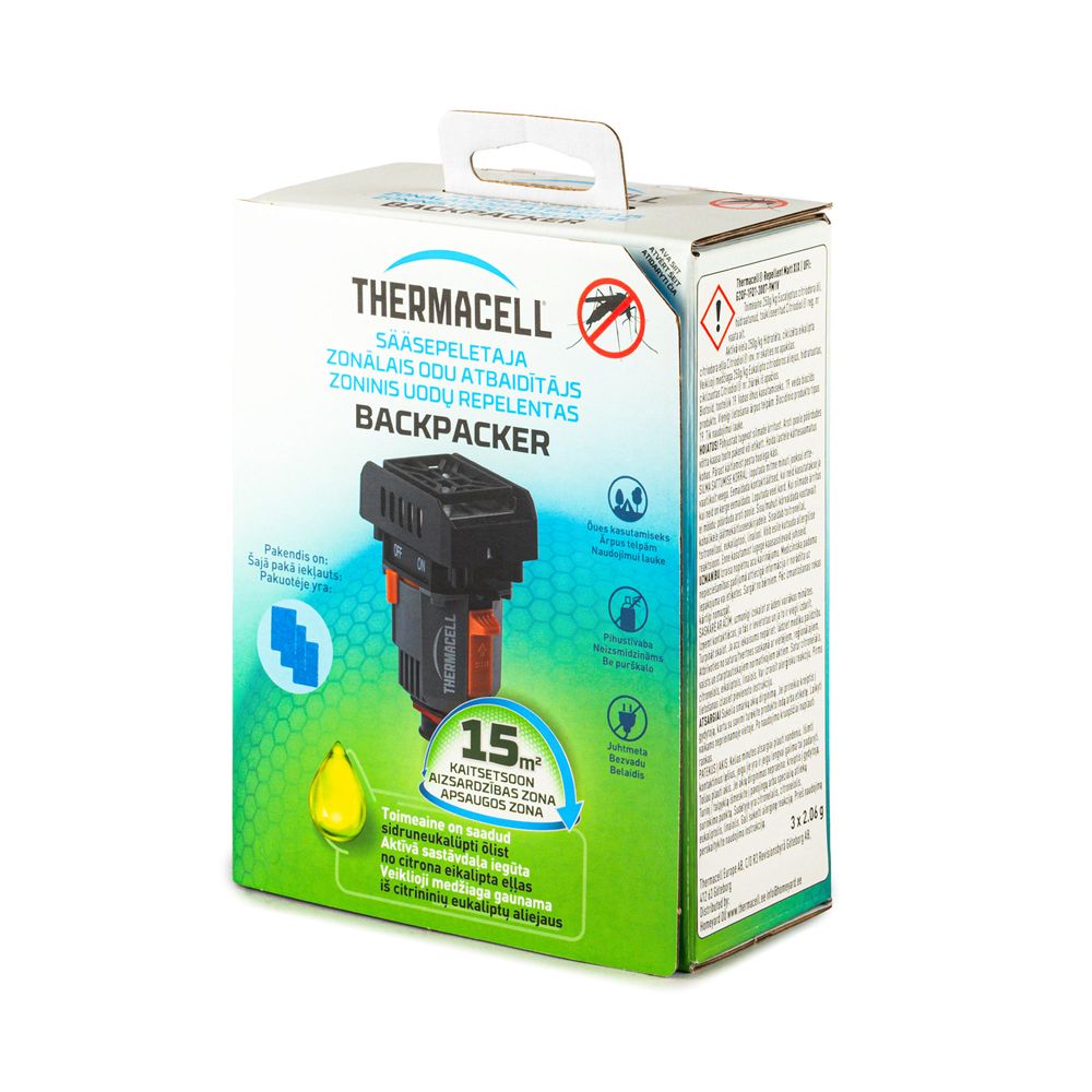 Sääsepeletaja ThermaCELL Backpacker Citriodiol