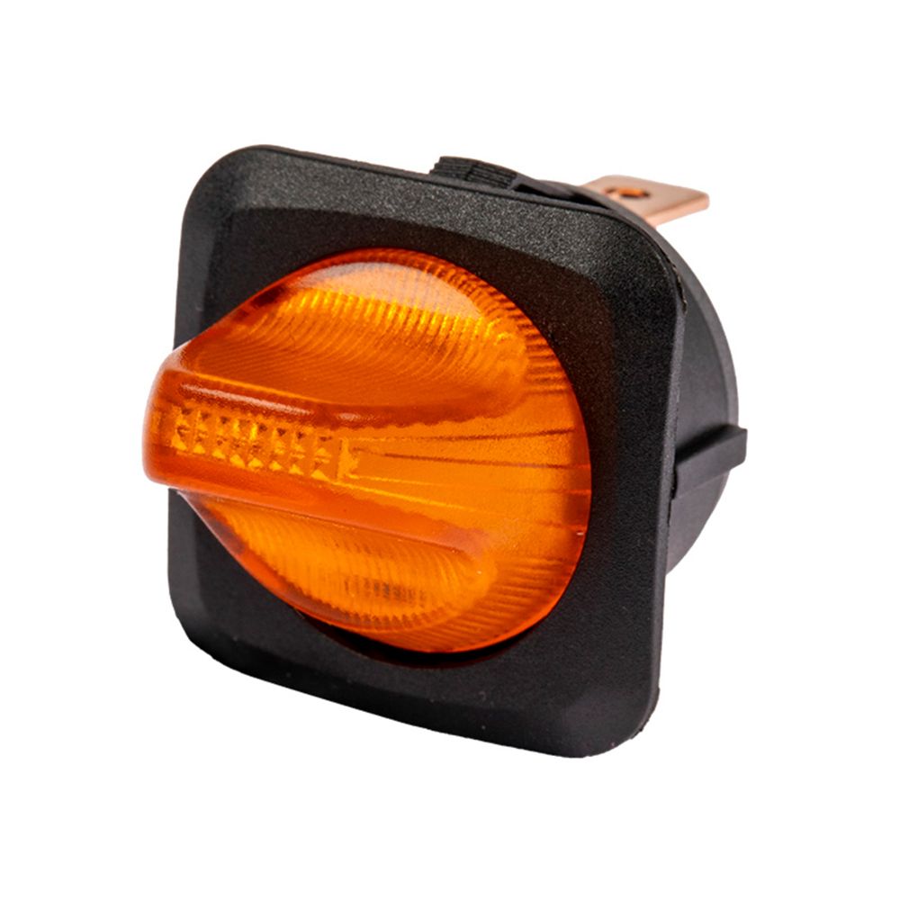 Vippströmbytare ON-OFF 12 V 25 A gul