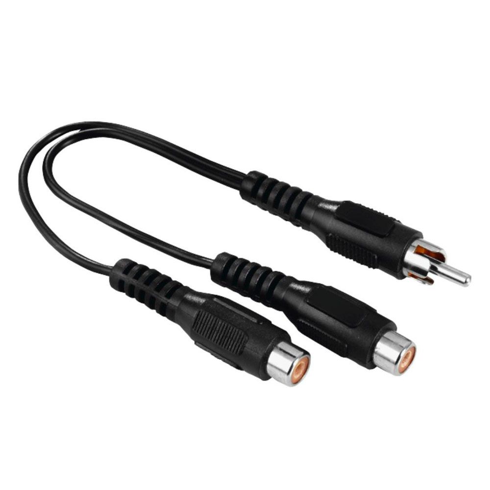 Hama audioadapter, RCA hane - 2 x RCA hona, 0,12 m