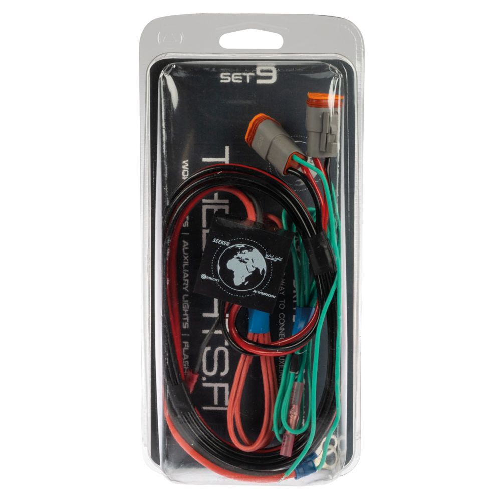 Plug&Drive lisävalojen kytkentäsarja 2 x DT 3-napainen liitin SET9 12/24V