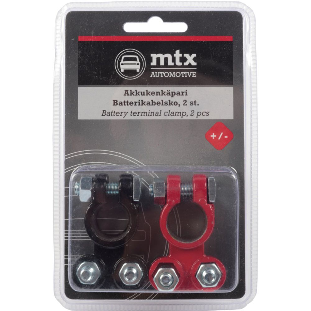 MTX Automotive akuklemmid STD +/- torukinnitus, 2 tk