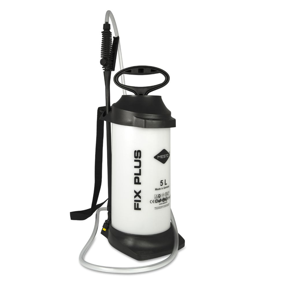 Mesto Clean Fix F5 / Fix Plus FPM tryckspruta med oljebeständig slang 5 L svart/vit