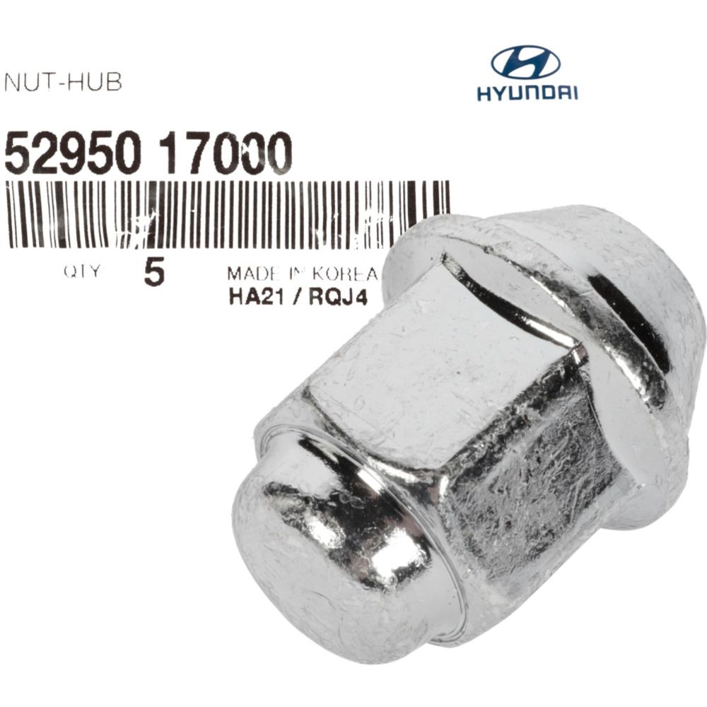 Kroomitud kübarmutter, Hyundai/Kia (M12 x 1,5 / SW 21/H33 / koonus), originaal
