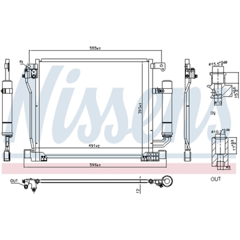 Ilmastointilaitteen lauhdutin 30-04043