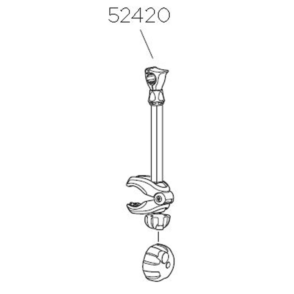 Thule 52420 ramhållare utan lås, 302 mm