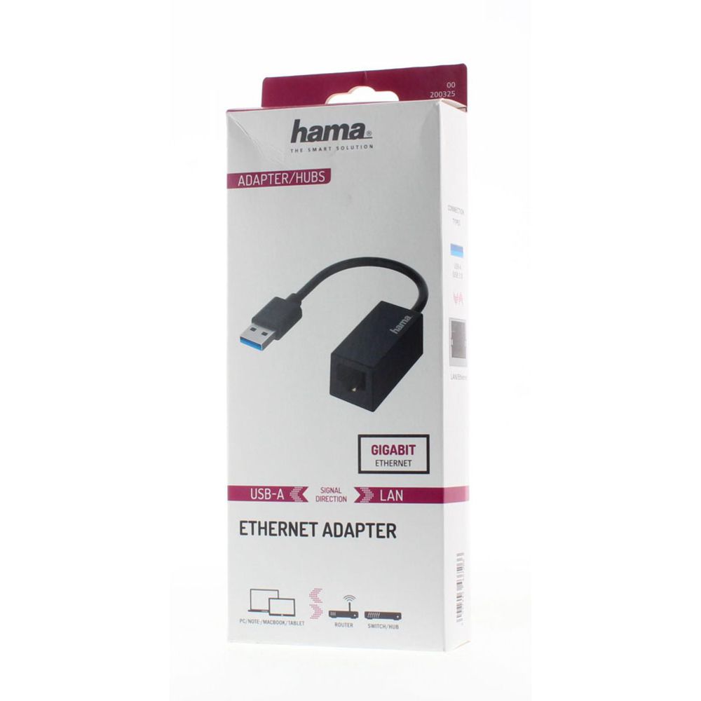 Hama võrguadapter RJ45 emane - USB-A isane USB 3.0 1 Gbit/s