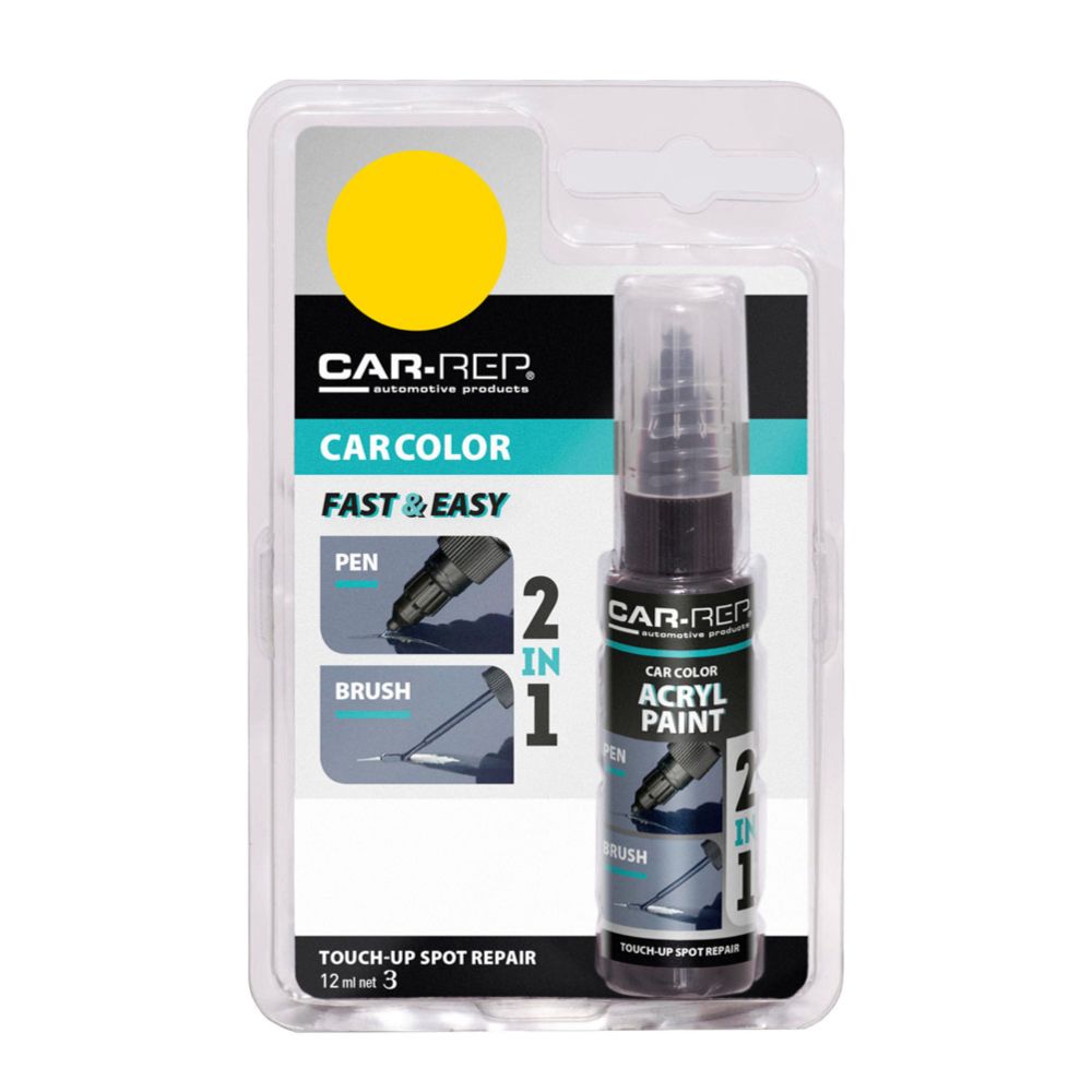 CAR-REP Touch-up reparationspenna 12 ml 122005 Yellow