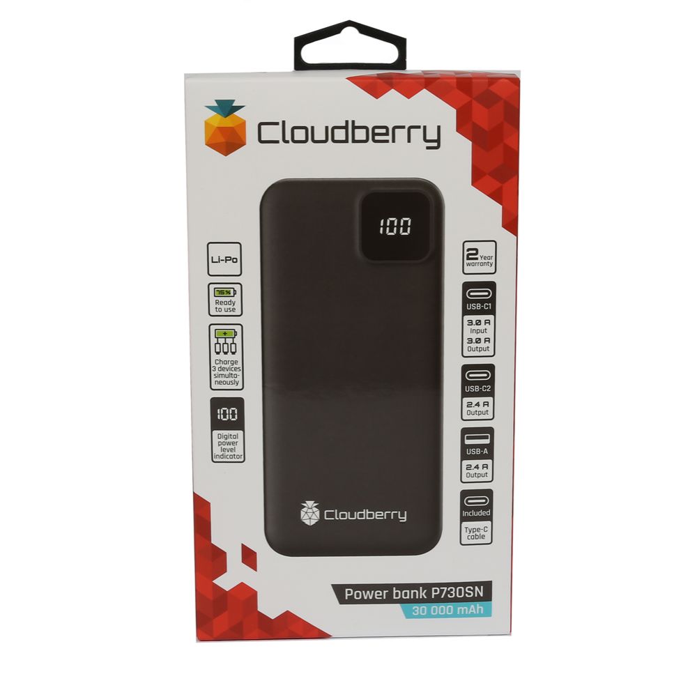 Cloudberry akupank 30 000 mAh