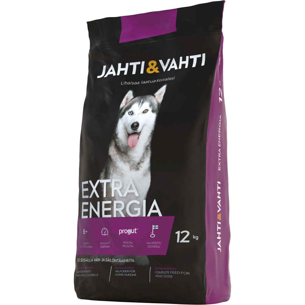 Jahti&Vahti Extra Energia hundfoder 12 kg