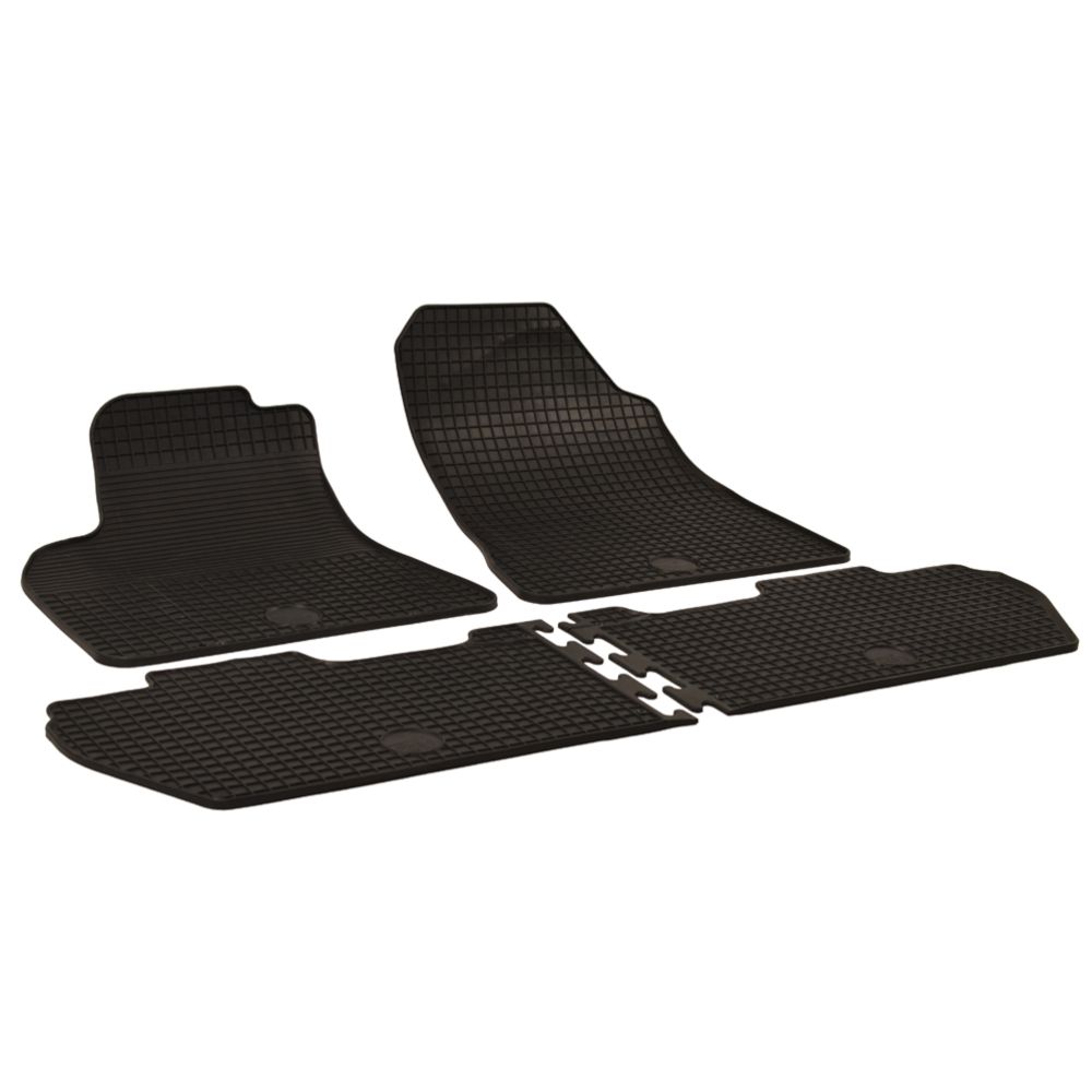 Kummimattide komplekt, Citroën Berlingo, Peugeot Partner, 2008—, must