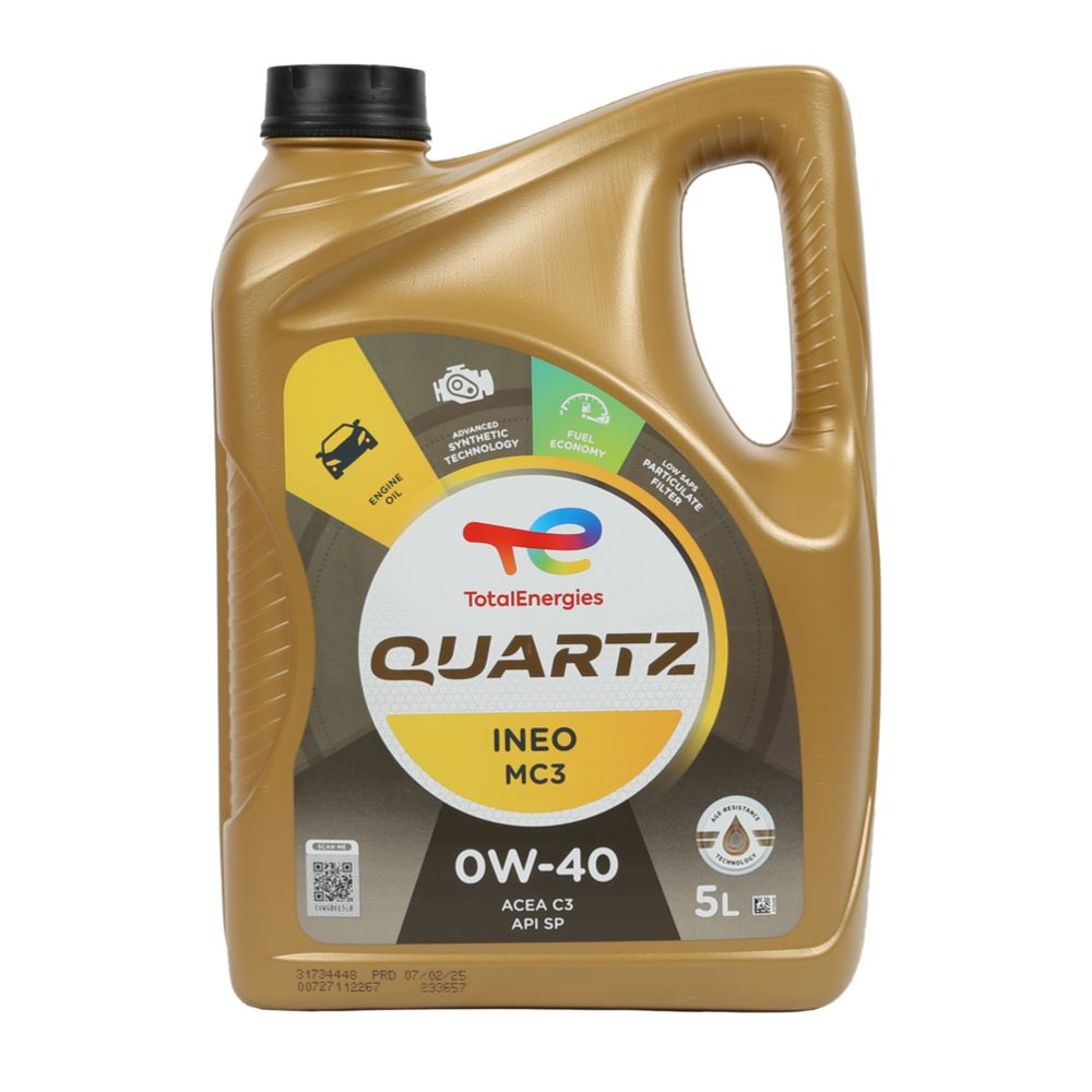 Total Quartz Ineo MC3 0W-40 motorolja 5 L