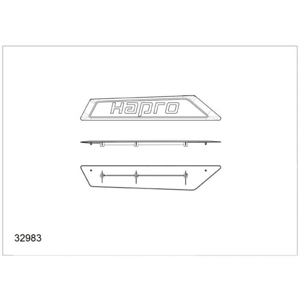 Hapro 32983 Trivor paneel logo, parem