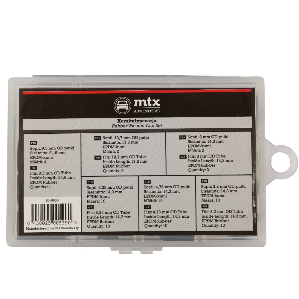 MTX Automotive Kumitulppasarja