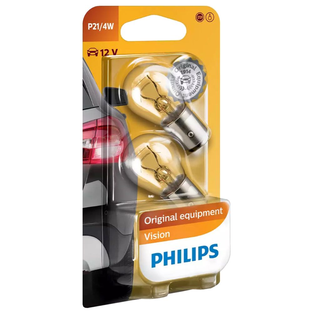 Philips BAZ15d-pirnid, 2 tk, 12V 21/4W P21/4W 150°