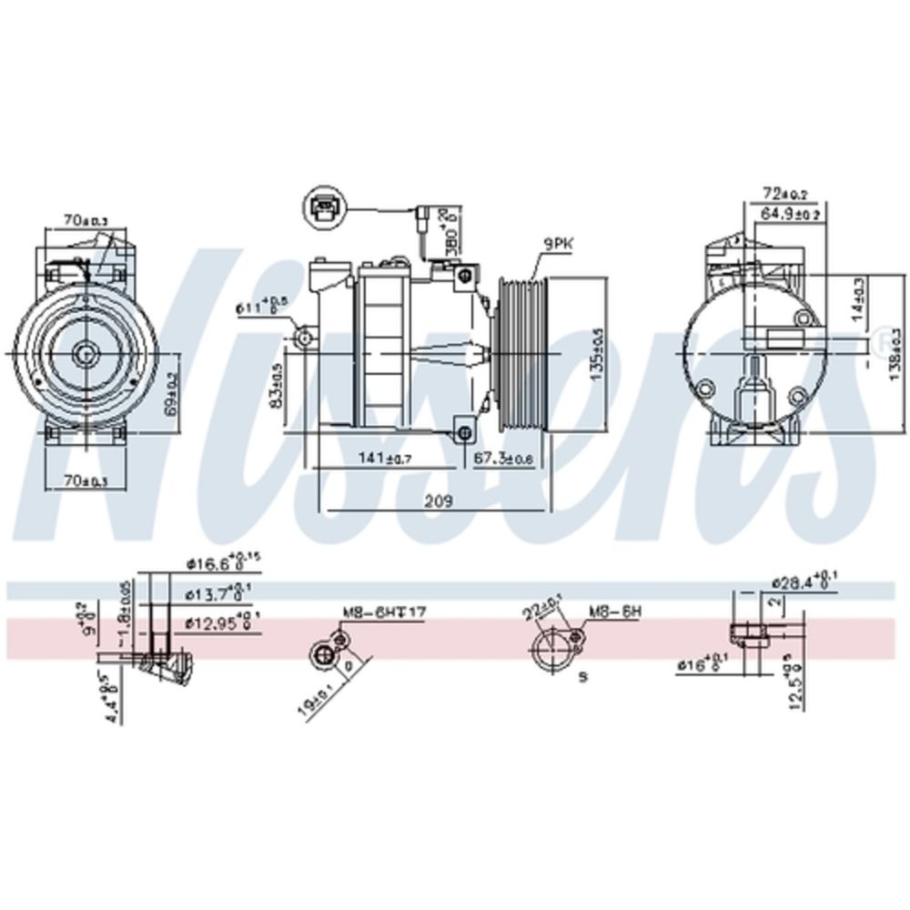 Ilmastointilaitteen kompressori 30-00263