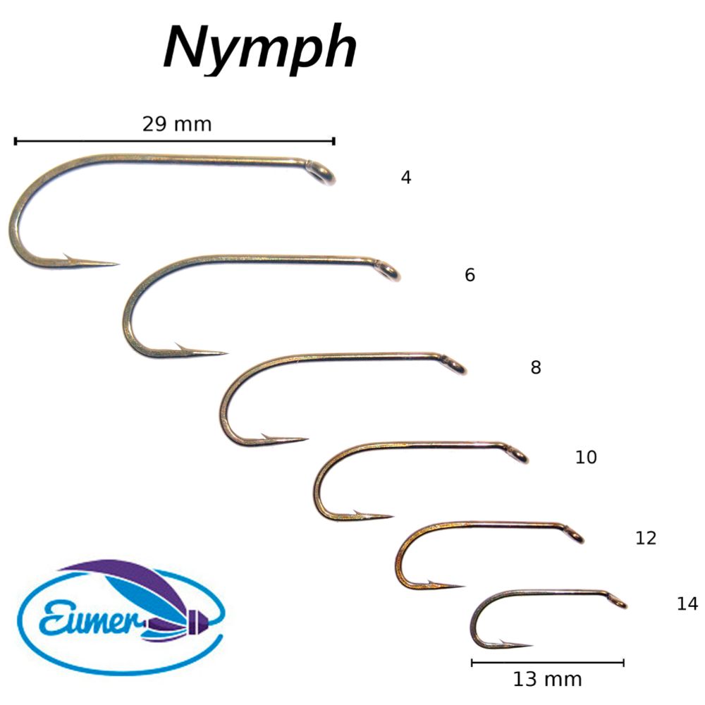 Eumer nymfikoukku 50 kpl
