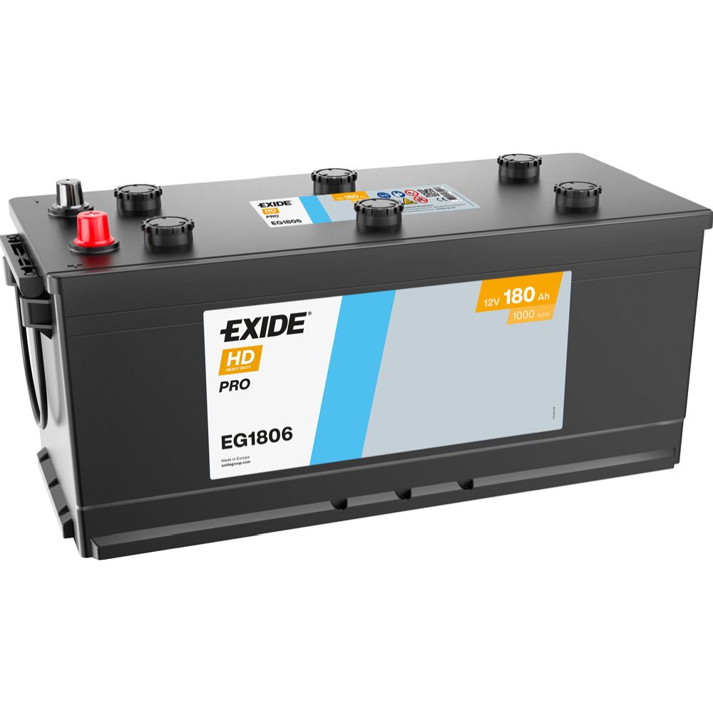 Exide EG1806 180 Ah / 1000 A aku, P 513 x L 218 x K 225