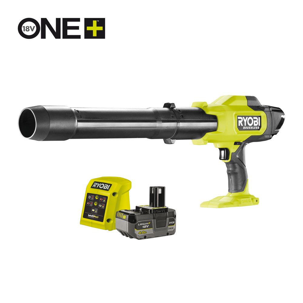 Ryobi ONE+ RY18BLCXA-140 batteridriven lövblås (4,0 Ah)