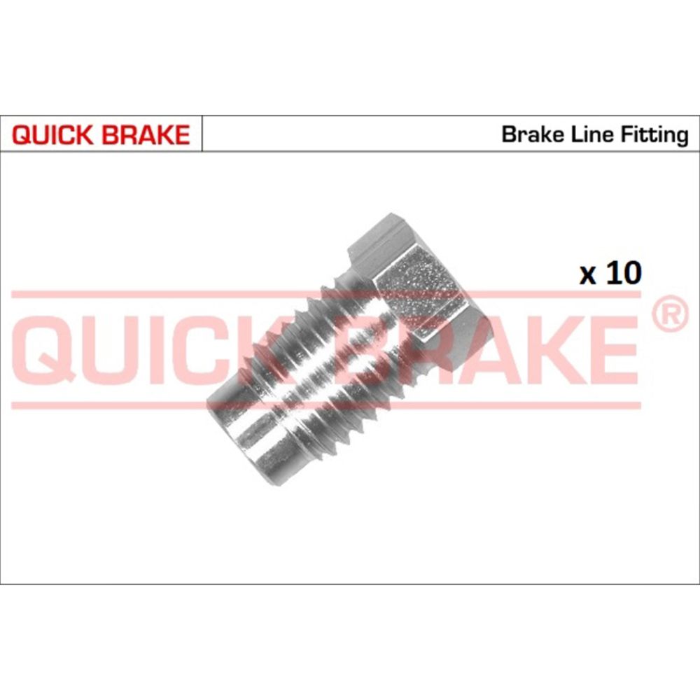 Bromsrörsnippel M10x1.25 10 st L