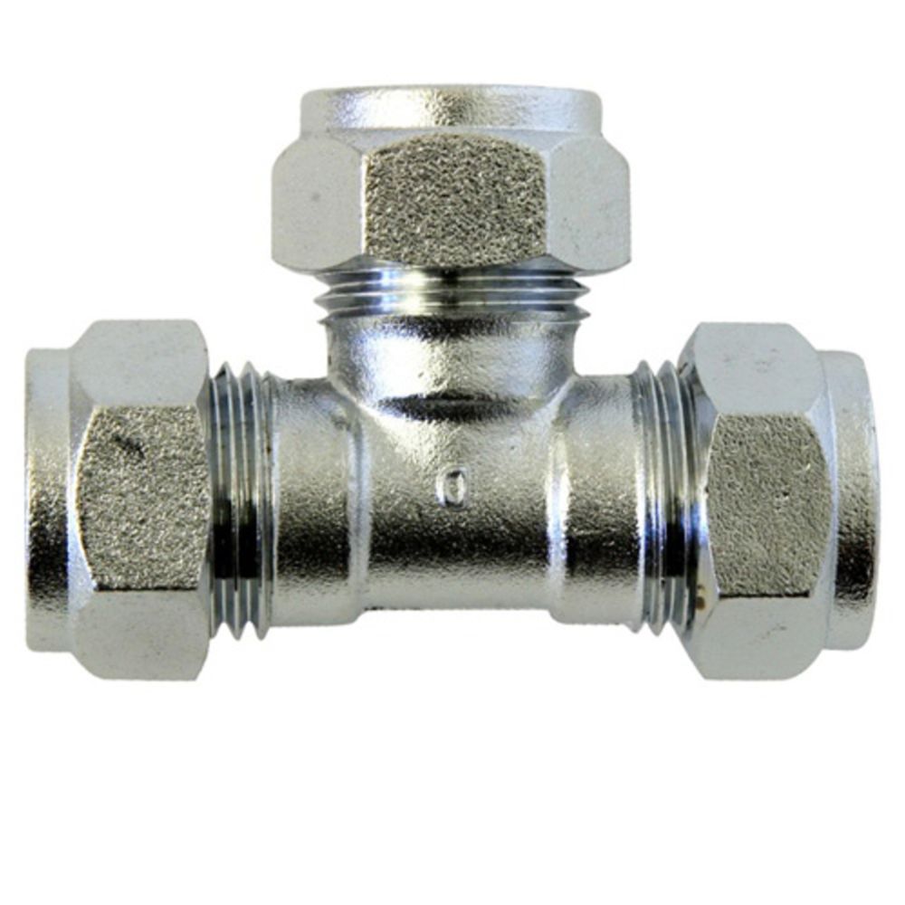 Puserrus T-haara 10 mm, kromattu