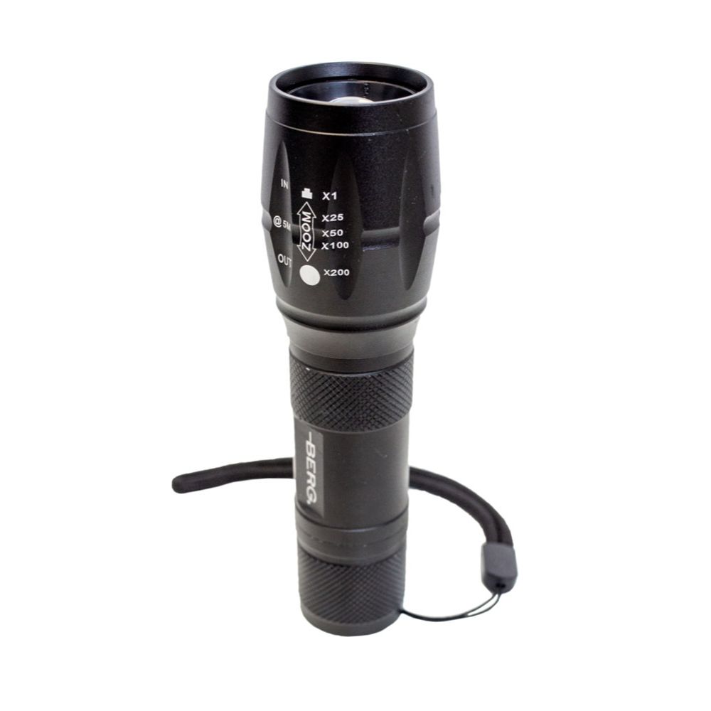 Berg LED-ficklampa med justerbar stråle 300 lm 3 x AAA