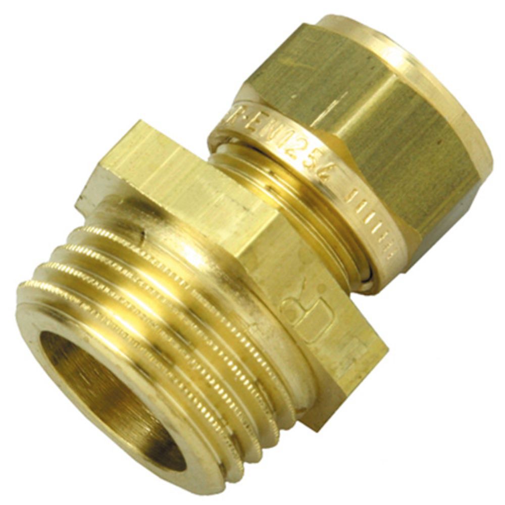 Klämringskoppling 1/2" utvändig gänga x 10 mm