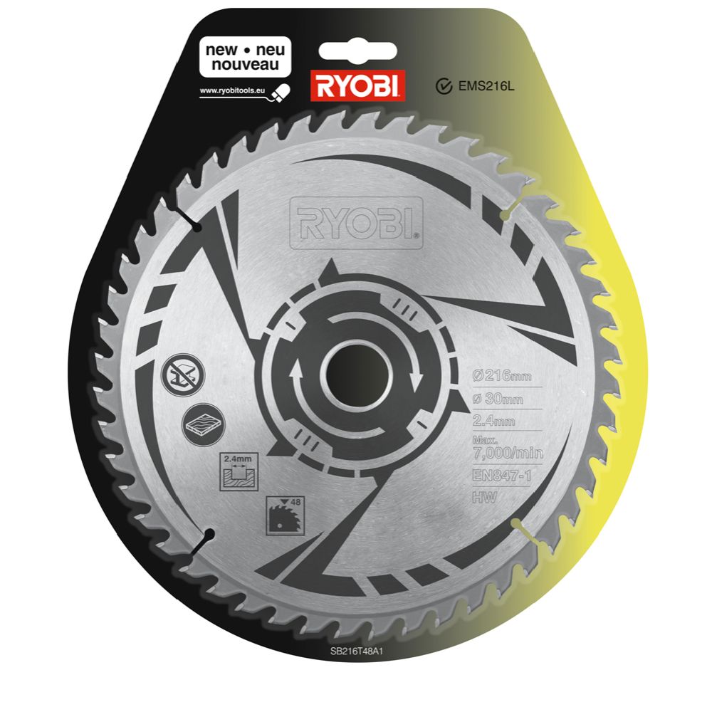 Ryobi katkaisu- ja jiirisahanterä SB216T48A1