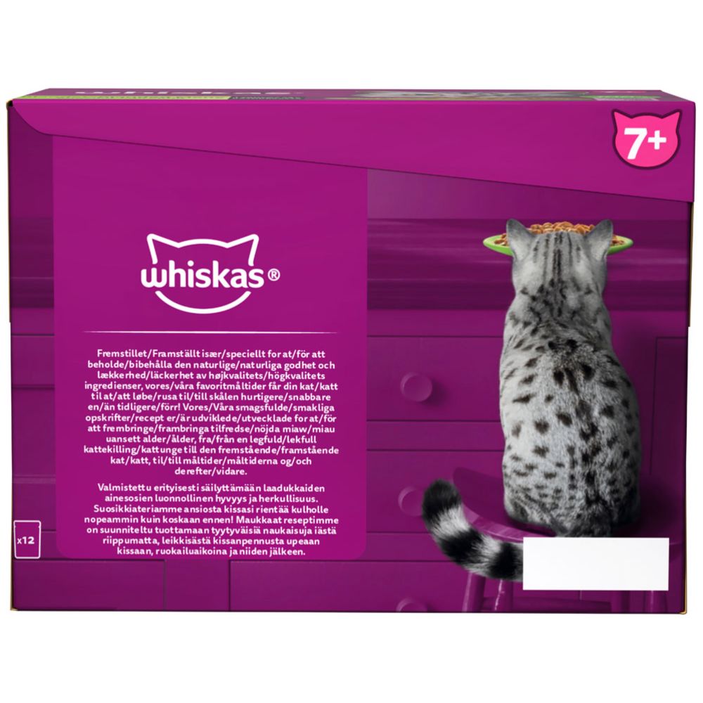 Whiskas 7+ Lajitelma kastikkeessa 12 x 85 g