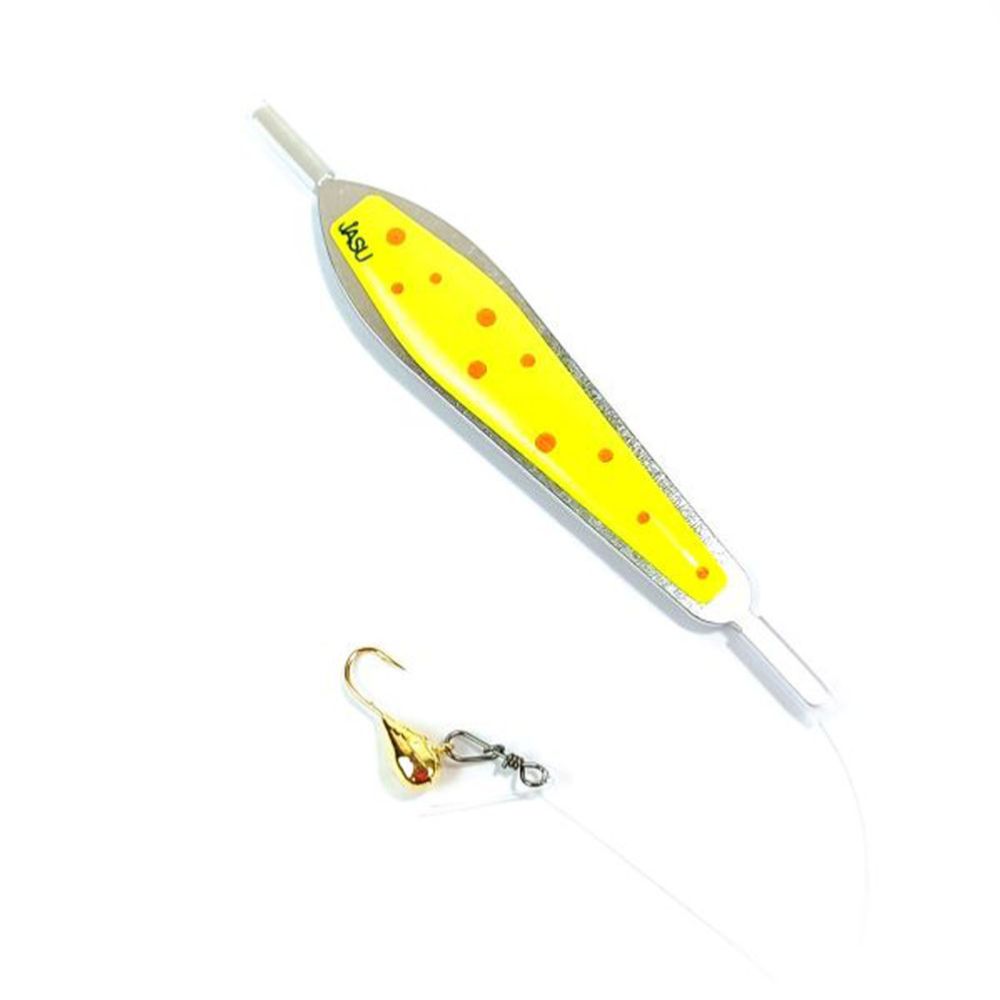 Jasu liuglant, 9 cm + 5 mm konks, kollane/oranž