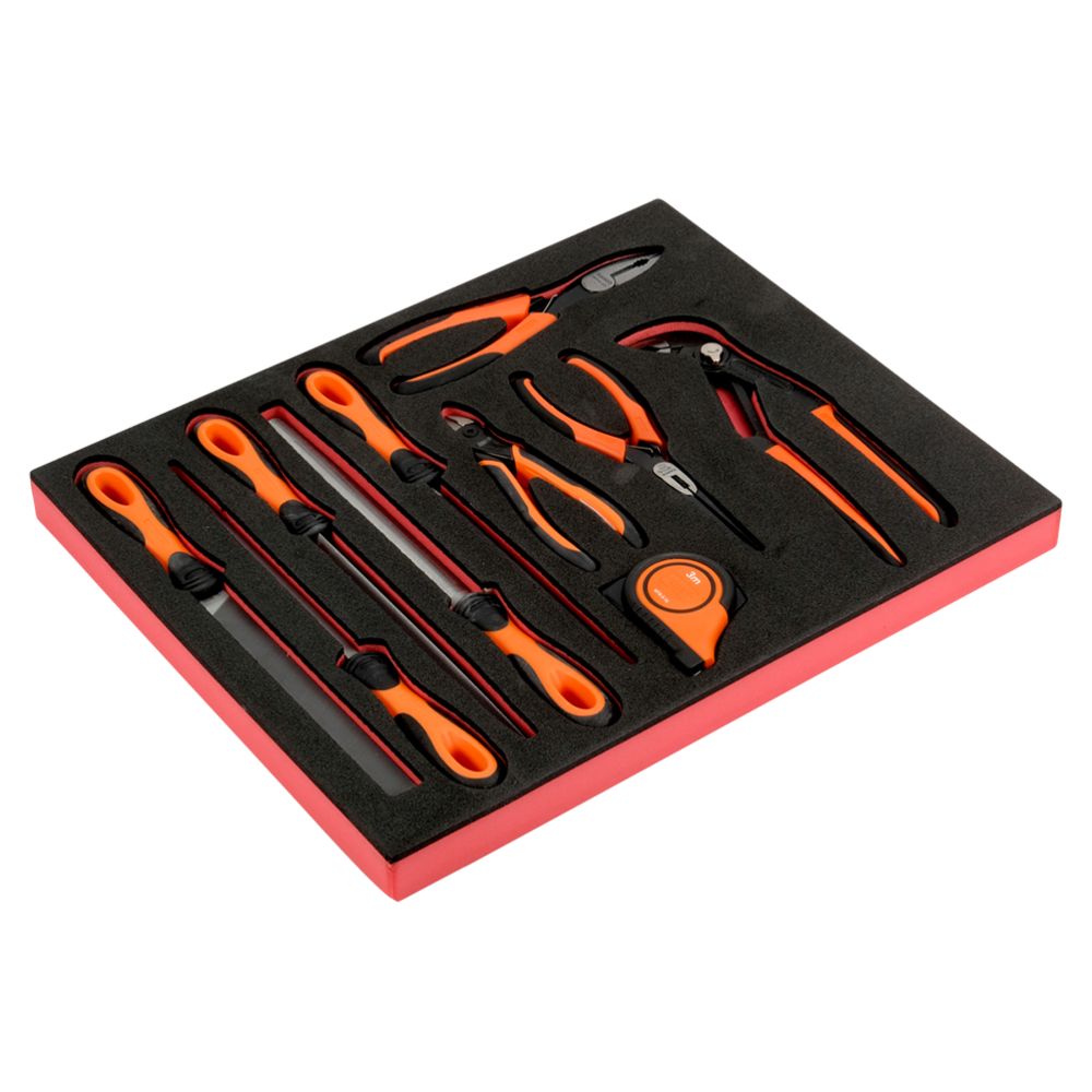 Bahco FF1F5001 Fit&Go 2/3 10-osaline vahtplastalusega viilide/tangide komplekt