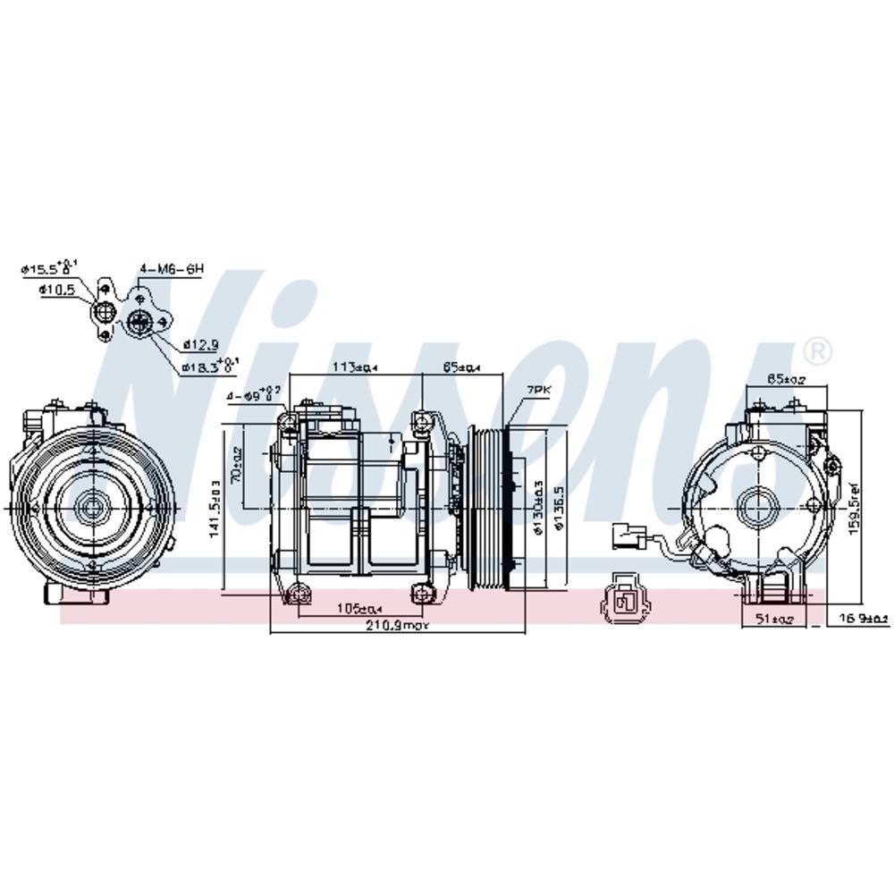 Ilmastointilaitteen kompressori 30-00309