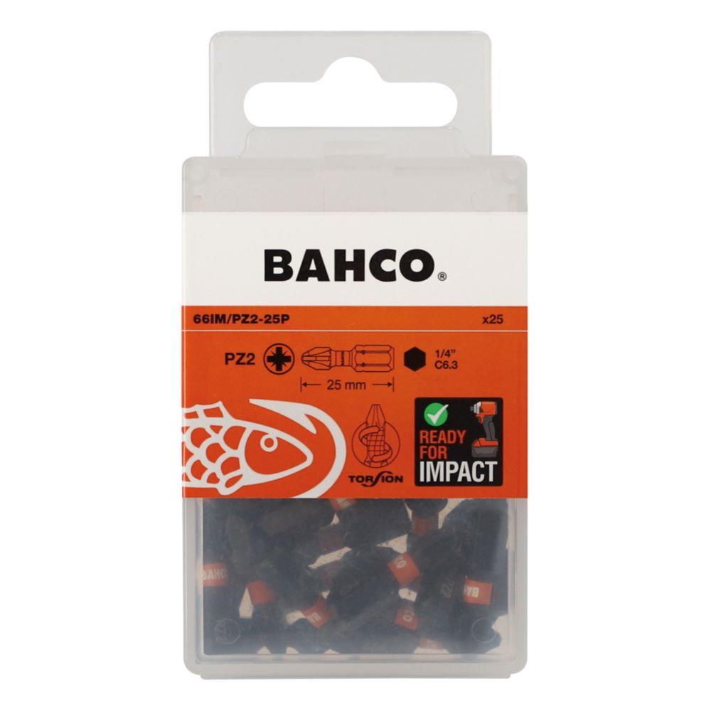 Bahco Impact PZ2 ruuvauskärki 25 kpl