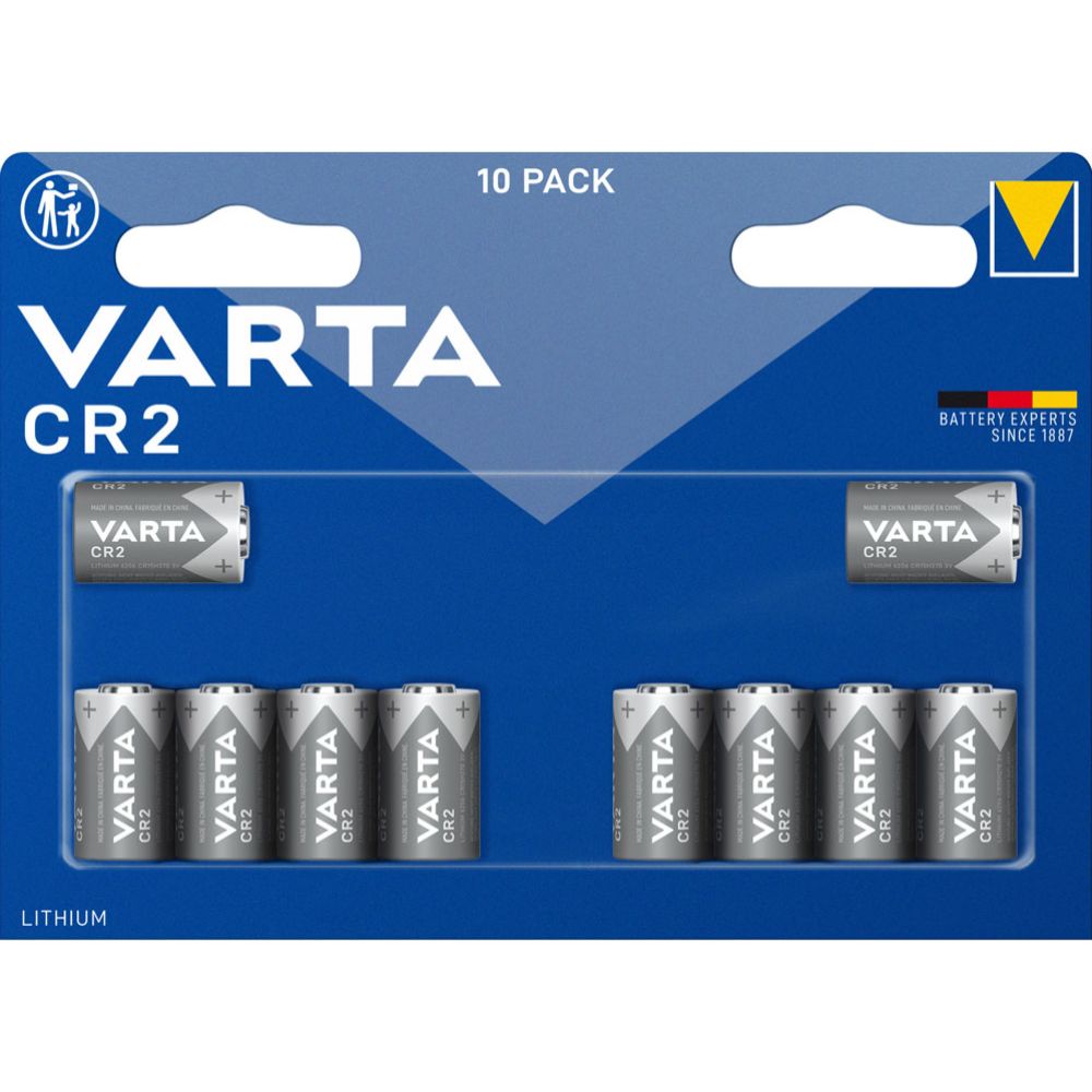 VARTA CR2 / ELCR2 litiumparisto 10 kpl