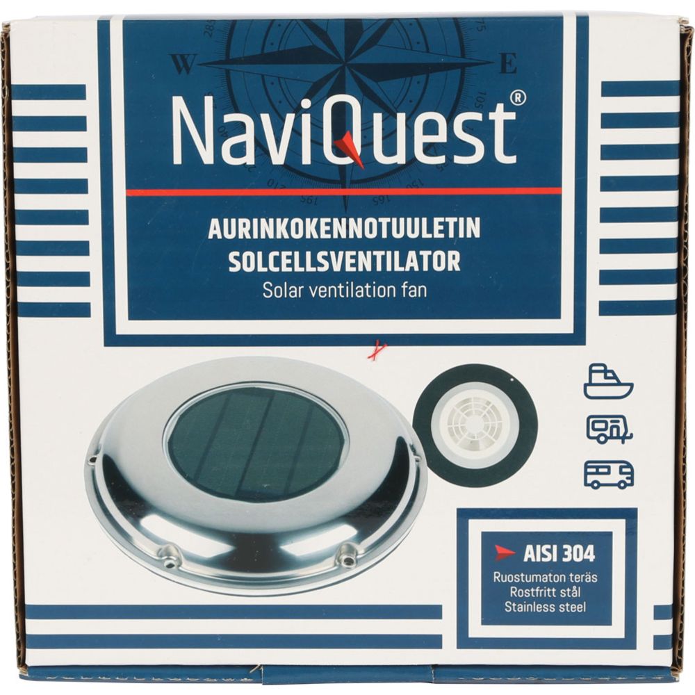 Naviquest aurinkokennotuuletin AISI 304