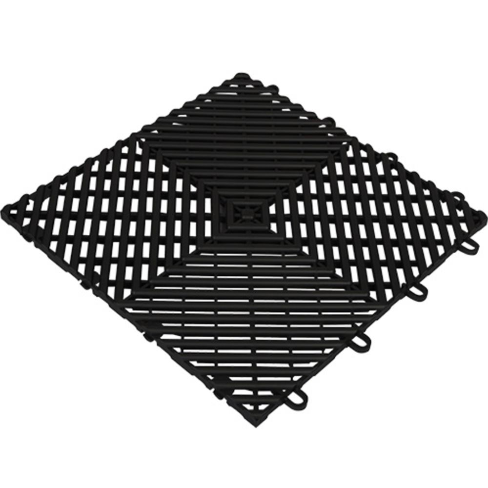 Racedeck Freeflow Tile "Musta" 4 kpl