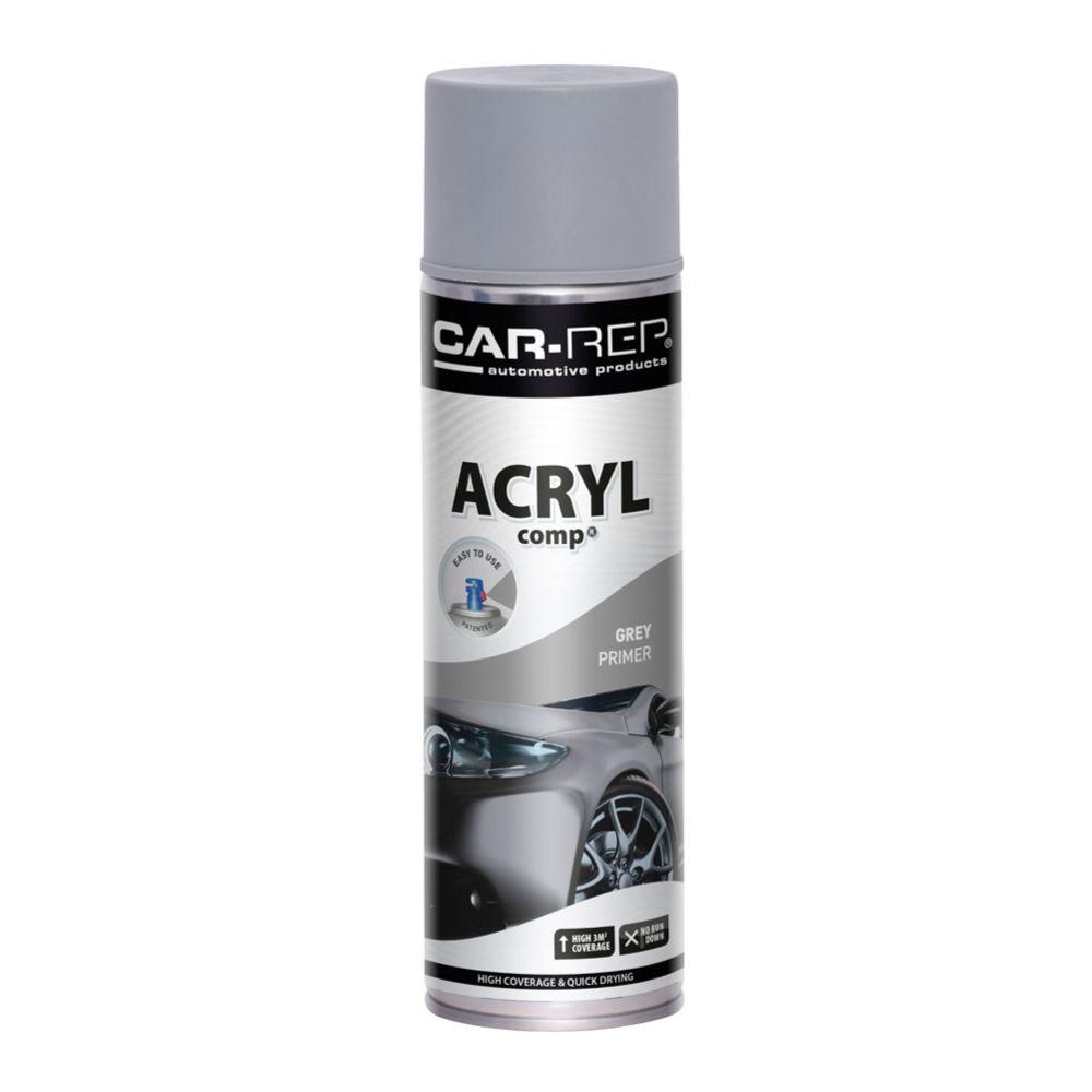 Car-Rep ACRYLcomp akrüül-kruntvärv, hall, 500 ml