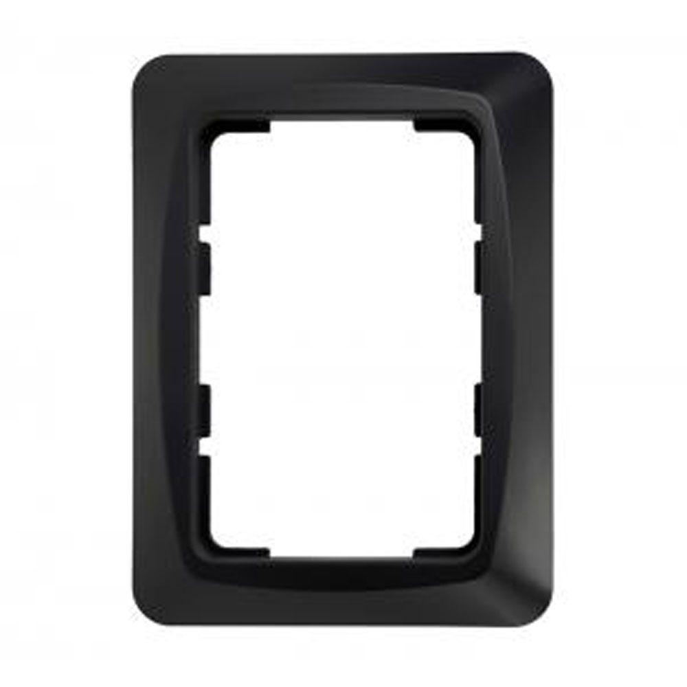 Harju Hiili 1-osaline katteplaat, 85 x 55 mm, must
