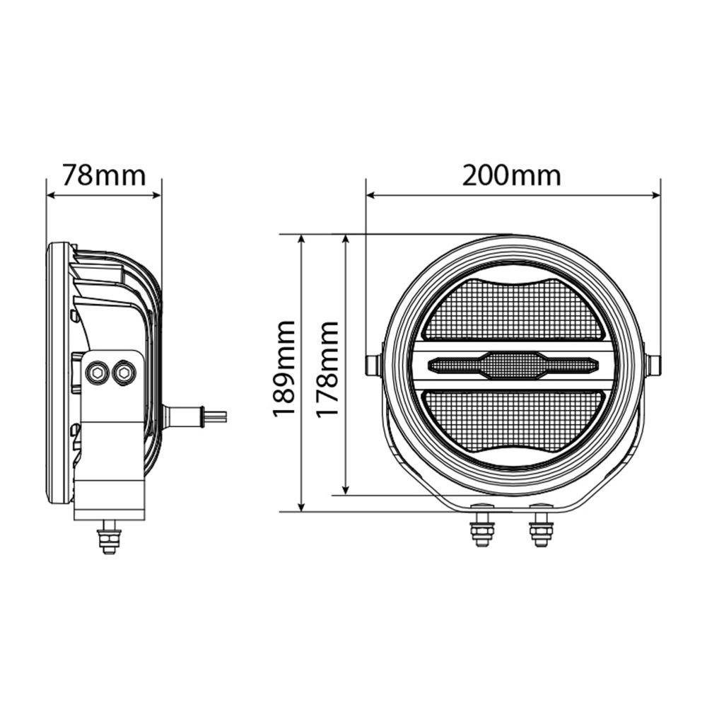 Optibeam Savage 7 LED-kaukovalo ø 7" 60 W Ref.37,5