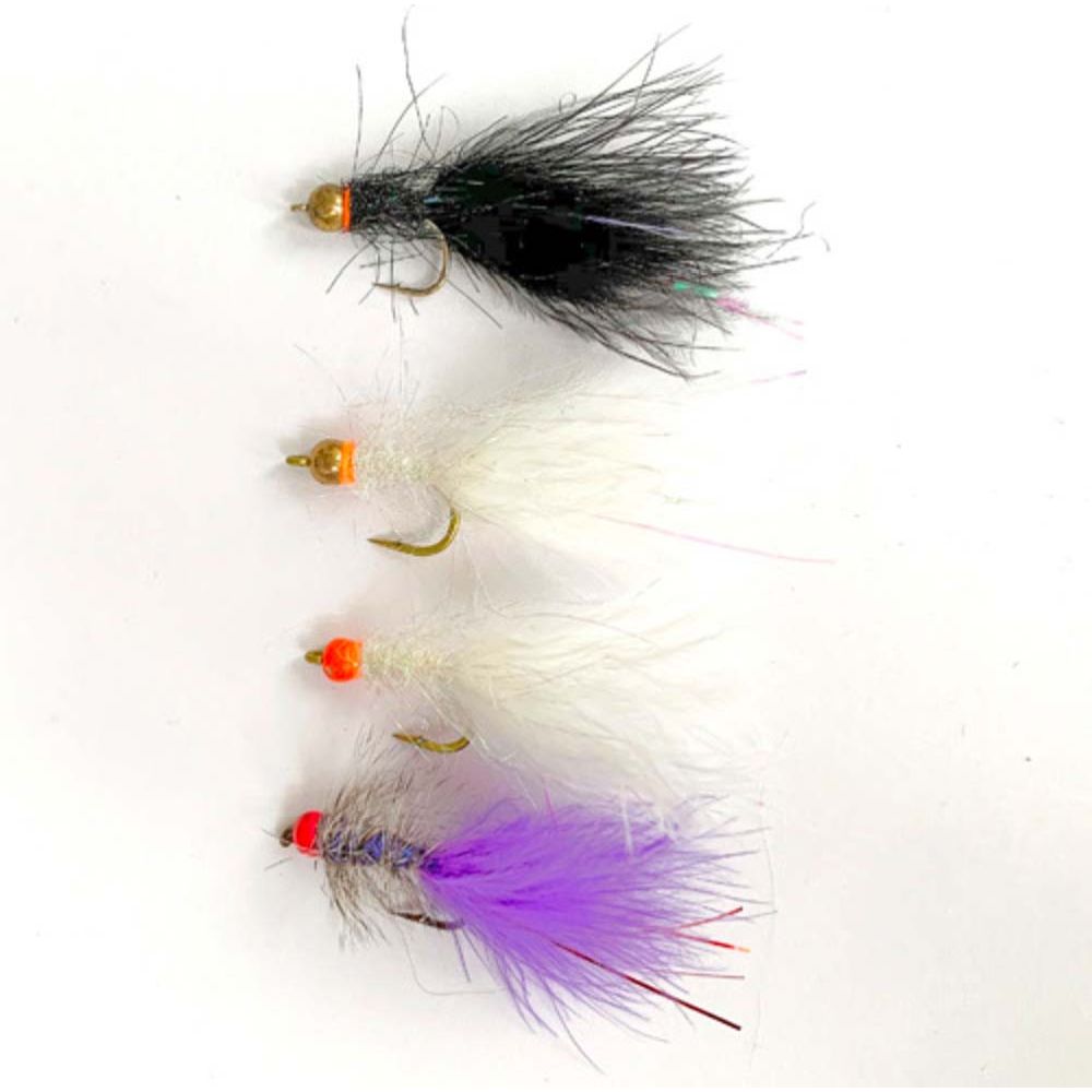 MTX Fishing kulskalle-leech flugset 4 st.
