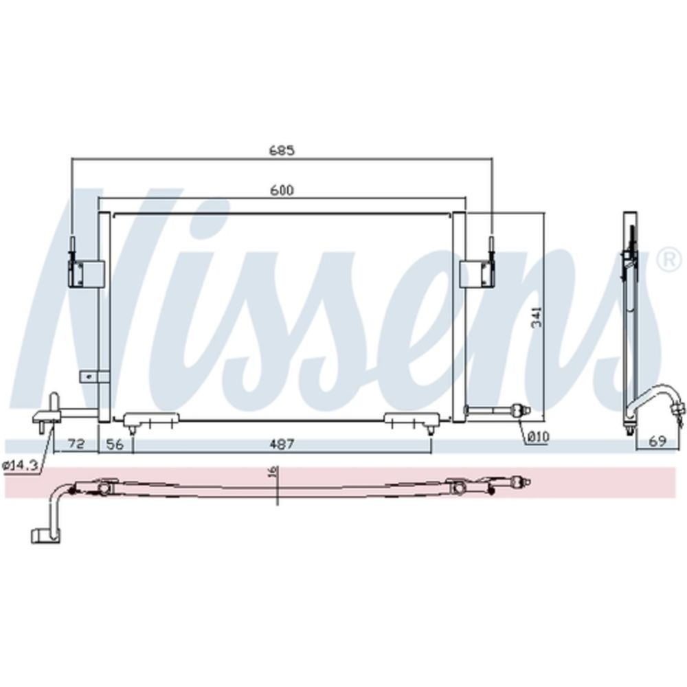 Ilmastointilaitteen lauhdutin 30-00283