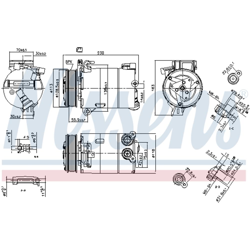 Ilmastointilaitteen kompressori 30-03996