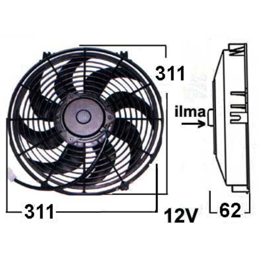 Mootorijahutuse ventilaator 48-0951
