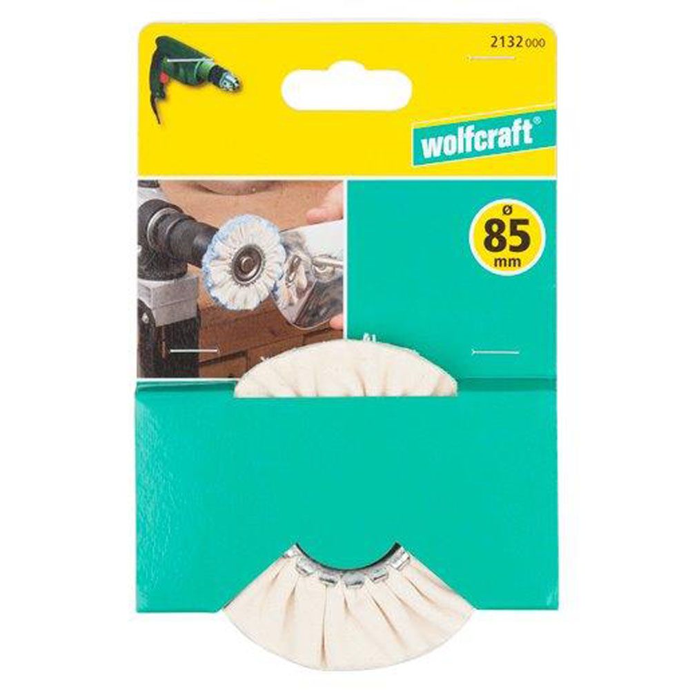Wolfcraft® riidest poleerketas, 85 mm