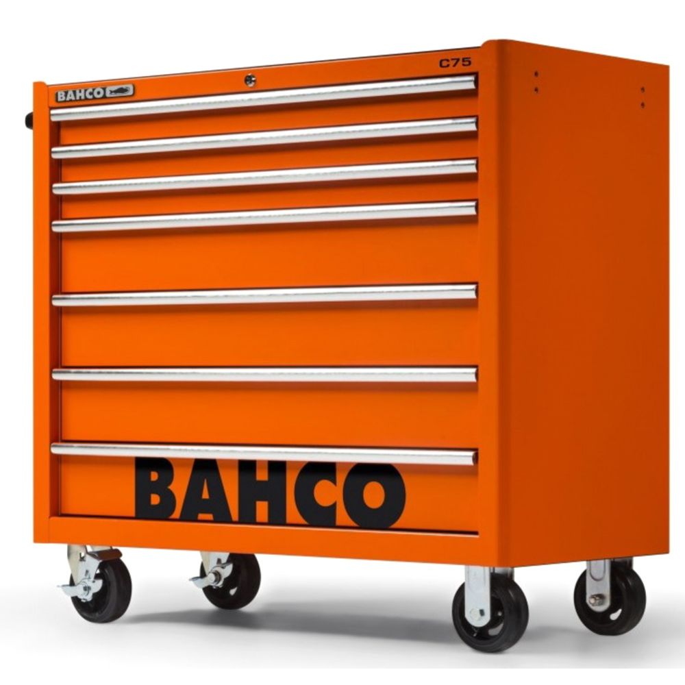 Bahco 1475KXL7 työkaluvaunu C75 oranssi 7 laatikkoa