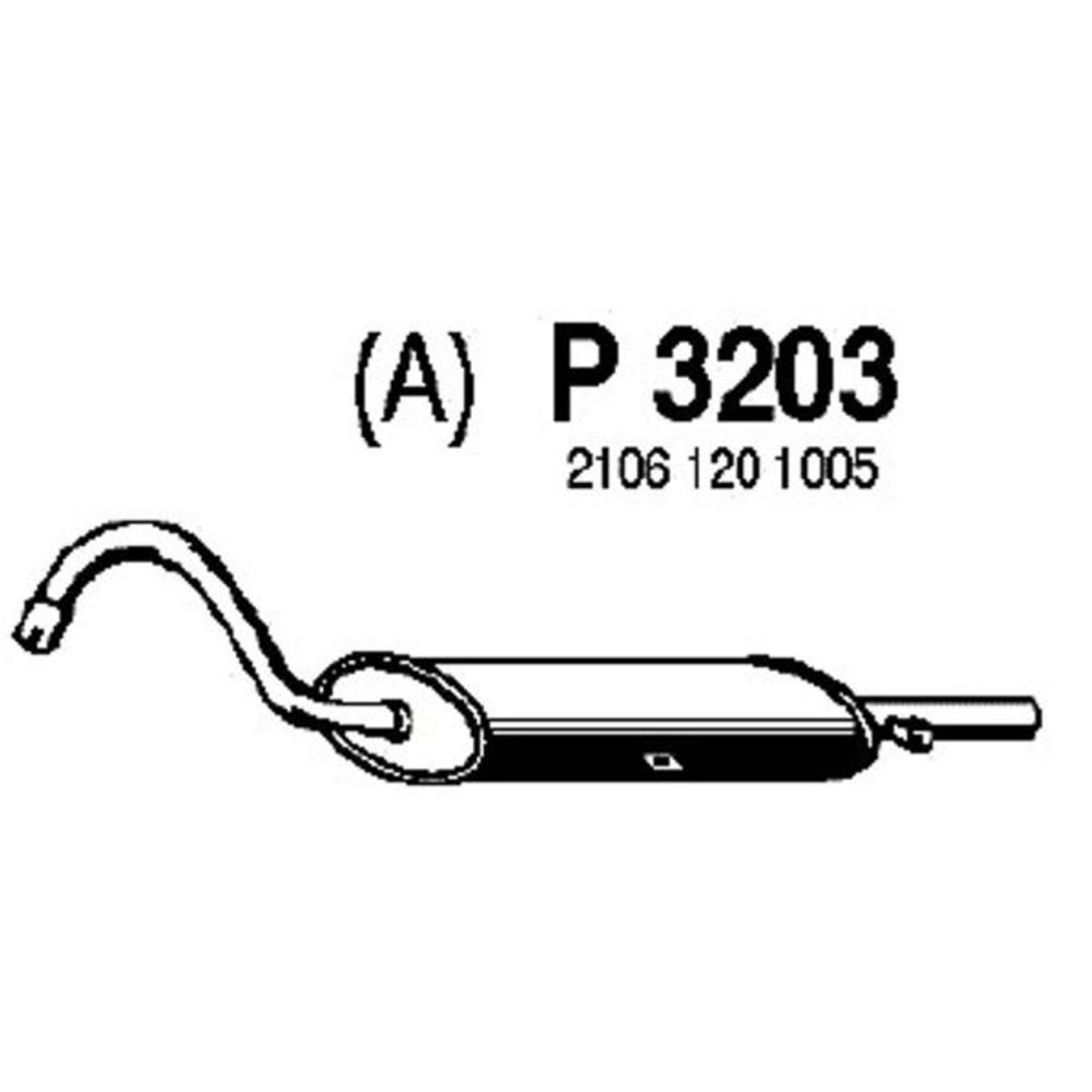 Takaäänenvaimentaja 14-3203